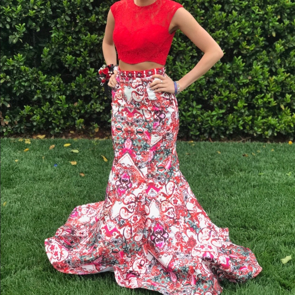 2 piece prom dress-obo